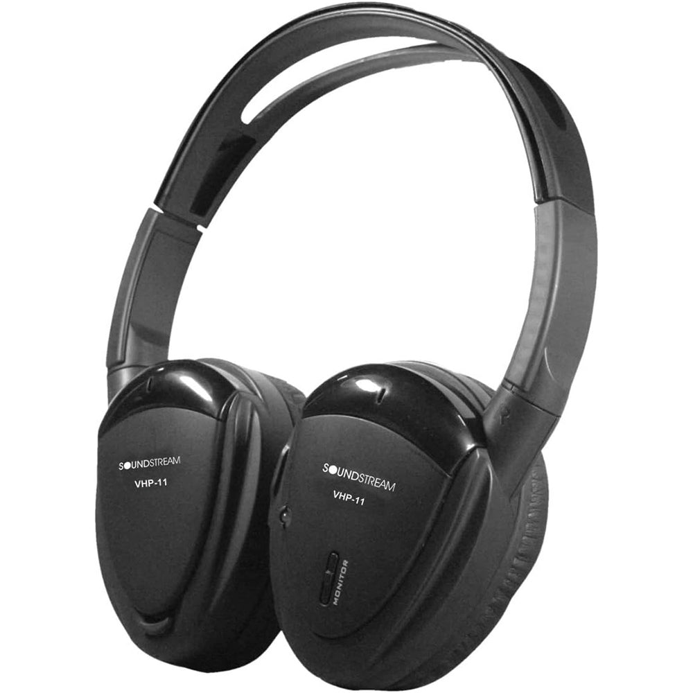 Soundstream VHP-11 Single-Channel IR Foldable Headphones with Storage Case