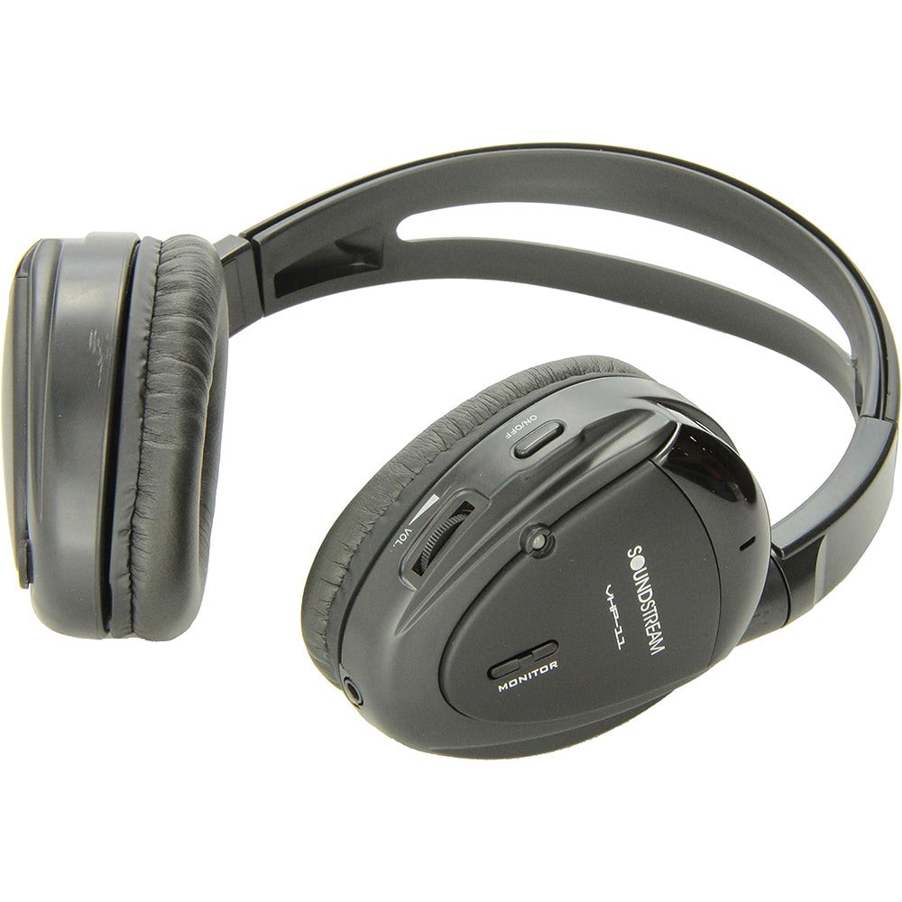 Soundstream VHP-11 Single-Channel IR Foldable Headphones with Storage Case