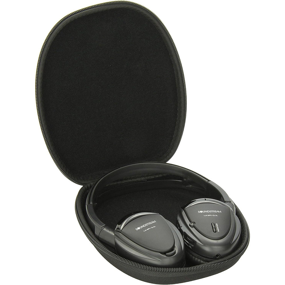 Soundstream VHP-11 Single-Channel IR Foldable Headphones with Storage Case