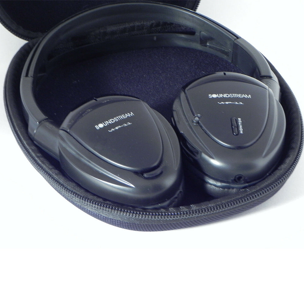 Soundstream VHP-11 Single-Channel IR Foldable Headphones with Storage Case
