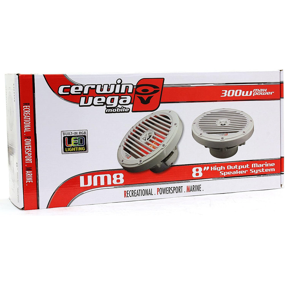 Cerwin Vega VM8 600W Max (150W RMS) 8" RPM Vega Series 2-Way Coaxial Marine and Powersports Speakers
