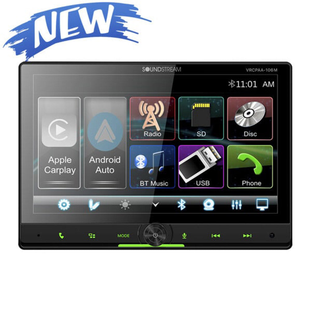 Soundstream VRCPAA-106M Floating 10.6 Inch Multimedia Touchscreen (No DVD/CD)