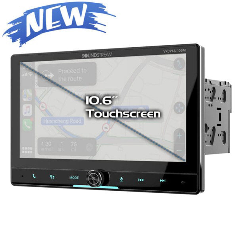 Soundstream VRCPAA-106M Floating 10.6 Inch Multimedia Touchscreen (No DVD/CD)