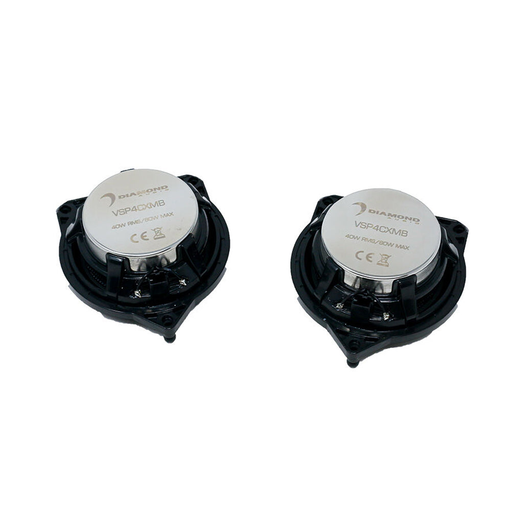 Diamond Audio VSP4CXMB 300W Peak (150W RMS) 4 Inch Coaxial Speakers for Mercedes Benz