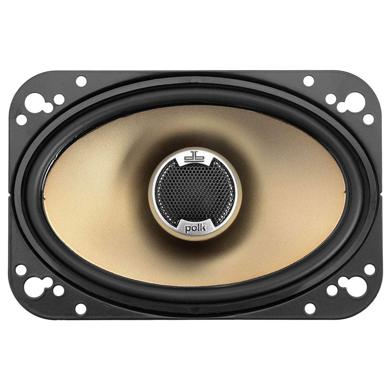 Polk Audio DB461 4-by-6-Inch Coaxial Speakers (Pair, Black)