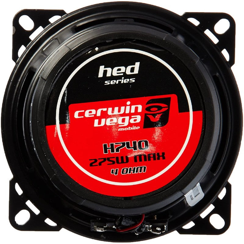 Cerwin Vega H-740 550W Max 80W RMS 4 Inch HED Series 2 Way Coaxial Car Speakers