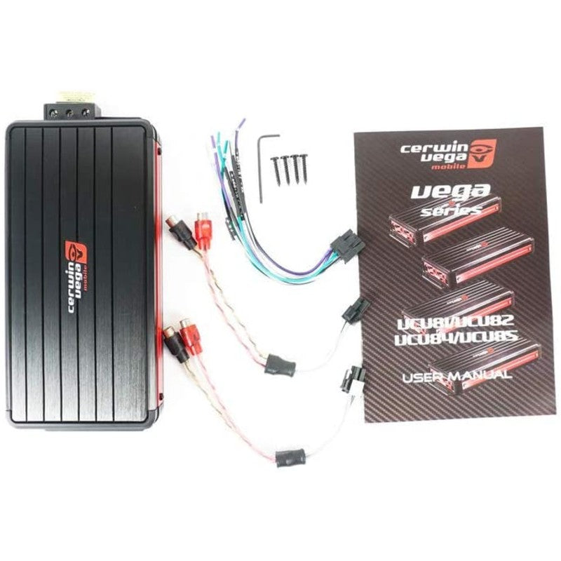 Cerwin Vega VCU-84 1200W Peak 500W RMS Class D 4 Channel Marine Amplifier