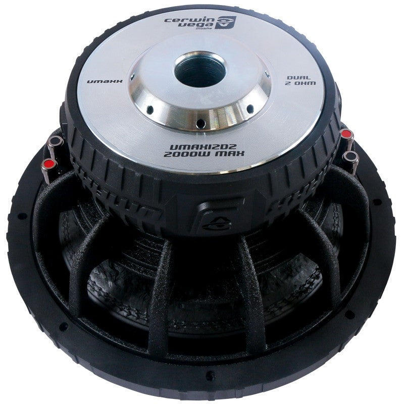 Cerwin Vega VMAX12D2 1700W MAX 850W RMS 12” Dual 2-ohm High-Performance Subwoofer